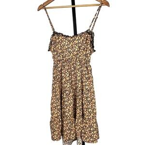 Arizona Jean Co Dress Backless Sundress Tie‎ Straps Tier Ruffle Medium Romantic
